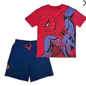 Marvel ☆ Spiderman Boys' Spidey-Shirt and Shorts Set ☆ Size 7/8